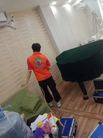 百声琴行教育除甲醛施工现场