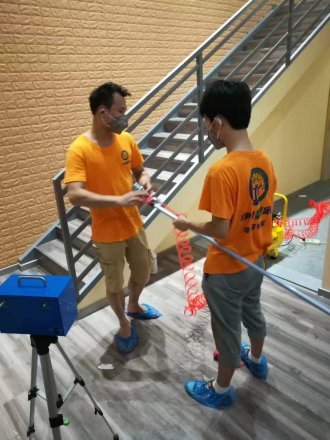 鼓击乐教育除甲醛施工现场