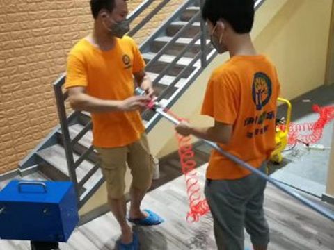 鼓击乐除甲醛施工现场