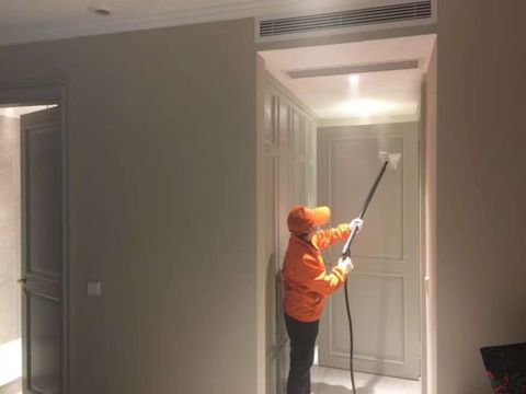 华发别墅除甲醛施工现场