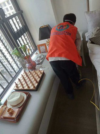 华发悦府样板房家庭除甲醛施工现场