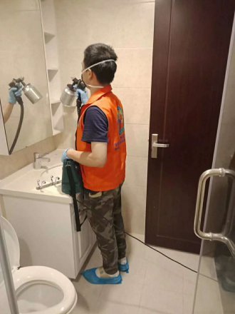 惠景慧园家庭除甲醛施工现场
