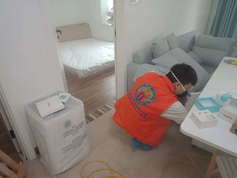 岭南世家家庭除甲醛施工现场