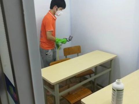牛顿2教育除甲醛施工现场