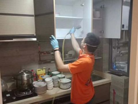 诺德国际家庭除甲醛施工现场