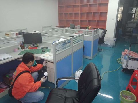 三湘建筑办公室除甲醛施工现场